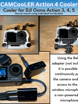 CAMCooLER Action 4 - a Cooler for DJI Osmo Action 3, Action 4, Action 5
