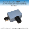 Variable Speed Fan USB Controller - Grey