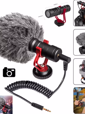 CAM10 Universal Shotgun Mic - with Shock Mount, Deadcat Windscreen