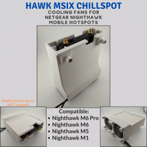 Hawk Msix ChillSpot – Cooling fans for Netgear Nighthawk M6Pro, M6, M5 ...
