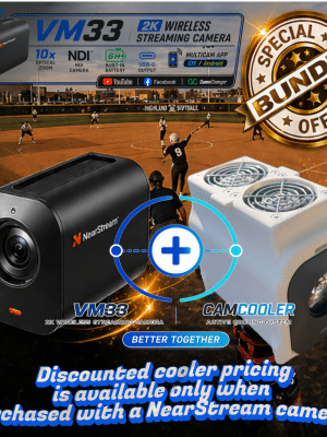 CAMCooLER StreamCryo – Active Cooling for NearStream VM46-VM33-VM20 (Bundle Deal) - PET-GF, White