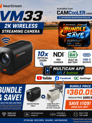 NearStream VM33 2K Wireless Streaming Camera