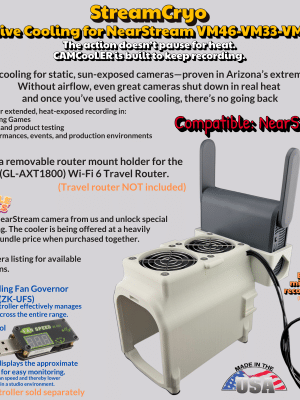 CAMCooLER StreamCryo – Active Cooling for NearStream VM46-VM33-VM20