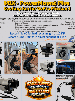 CAMCooLER M1X - Cooler for GoPro Mission 1, Mission 1 PRO, Mission 1 PRO ILS