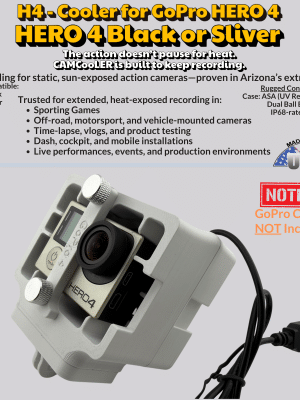 CAMCooLER H4 – Cooler for GoPro HERO 4 Black or Sliver